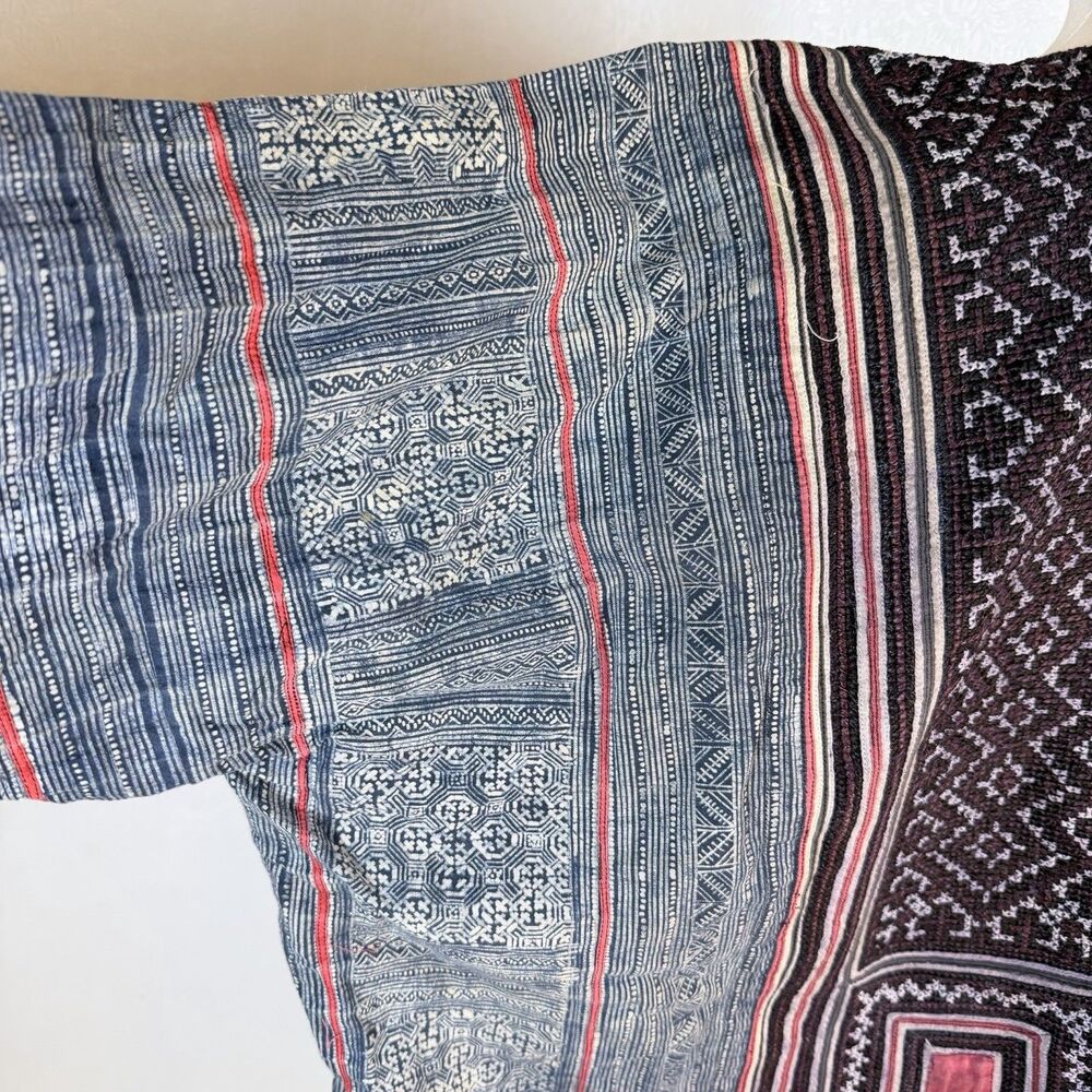 Vintage Hmong Handwoven Ethnic Jacket XL READ - Picture 12 of 13